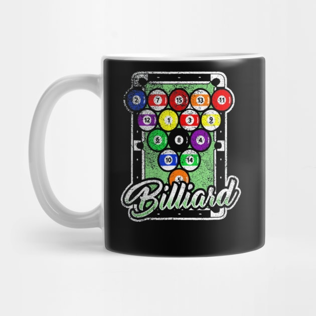 Billard Biliard Pool Snooker Funny Vintage by franzaled